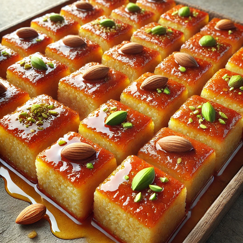 Looking to recreate the sweet, moist, and crumbly Basbousa at home? This guide will take you through an easy-to-follow recipe to prepare this popular Middle Eastern dessert using simple ingredients. Whether you're a fan of oriental sweets or trying Basbousa for the first time, this recipe guarantees success!